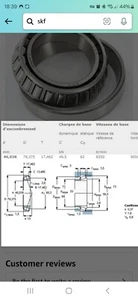 TAPERED ROLLER BEARING 18690/18620/Q SKF NEW ORIGINALLY PACKAGED Damage Box - Picture 1 of 24