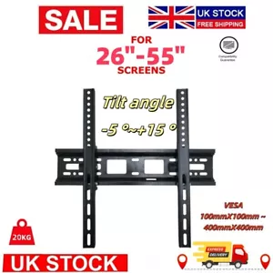 TV Wall Bracket Mount For 26 32 37 40 42 Up To 50" Inch Plasma LCD LED - Picture 1 of 14