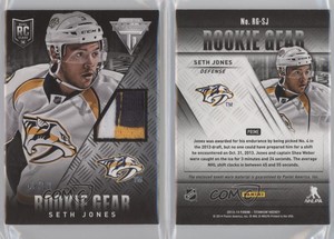 2013 Panini Anthology Titanium Update Gear Prime /50 Seth Jones #RG-SJ Rookie RC