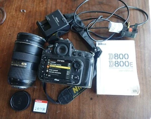 Nikon D800 body with Nikon AF-S Nikkor 24-70mm lens , battery, charger, and card - Picture 1 of 8