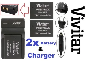 Hi Capacity 2-Pcs LP-E17 Li-Ion Battery With Charger For Canon EOS Rebel T6i T6s - Picture 1 of 6