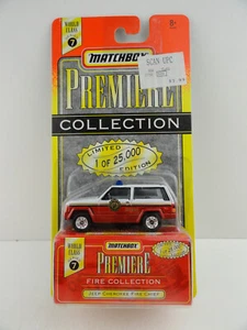 1997 Matchbox Premiere World Class Series 7 Jeep Cherokee Fire Chief - Picture 1 of 6