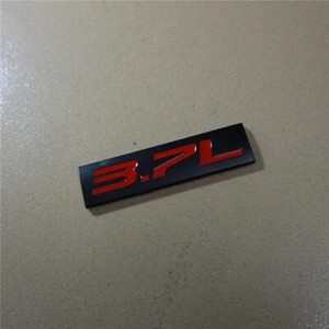 1x Red 3.7L Black Metal Emblem Badge Sticker Decal Performance g37 Car 3D Coupe  - Bild 1 von 12