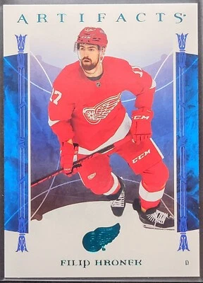 2022-23 UD Artifacts - Turquoise - #93 Filip Hronek - Red Wings - Image 1 of 2