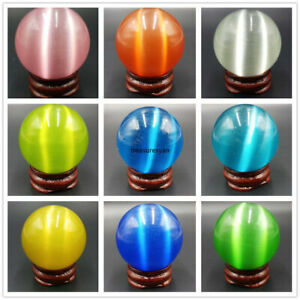 New 9 Color Mexican Opal Sphere, Crystal Ball / Gemstone 40mm + Stand AA++