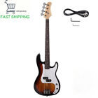 4 Strings Exquisite Burning Fire Style Electric Bass Guitar Sunset