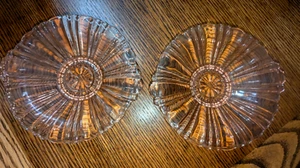 “Old Cafe” Anchor Hocking Pink Depression 8.5” Wide Handled Dish Set of 2 - Picture 1 of 7