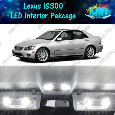 Kit de equipamiento de luces LED interiores blancas para Lexus IS300 2001 2002 2003 2004 2005 Foto 1 de 4
