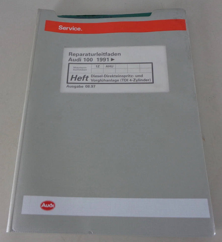Manual de Taller Audi A6 C4 Diesel-Direkteinspritzer Y Vorglühanlage 1,9l Tdi - Imagen 1 de 1