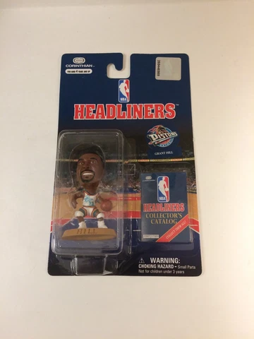 NBA Headliners Grant Hill 3 Inch Figure Detroit Pistons 1997 Corinthian Cover