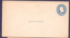 United Stamps Stamped enveloped Franklin F34 -32b  1cts Specimen  very fine! - Picture 1 of 2