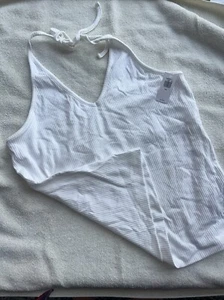 Old Navy Rib-Knit V-Neck Cropped Halter Tank Top Size XXL $16.99 NWT (251) - Picture 1 of 3