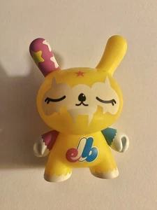 Kidrobot Dunny 3"" Fatale Klor/123Klan gelb keine Box oder Karte nur 500 hergestellt - Bild 1 von 3