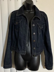 EUC Massimo dunkle Jeansjacke LARGE - Bild 1 von 2