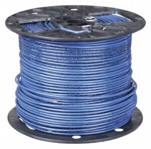 New Building Wire, THHN THWN MTW, 12 Awg STR, 500 Ft Partials, Blue, READ