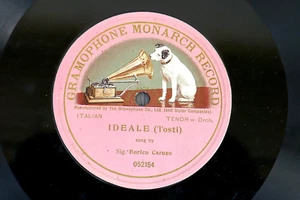 CARUSO, IDEALE (Tosti), Gramophone Monarch Record, eins. 30 cm-Schellack 78rpm - Picture 1 of 2