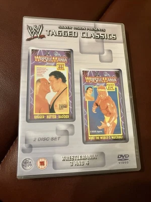 WWE: Wrestlemania 3 and 4 DVD Hulk Hogan (4) Free Postage - Image 1 of 2