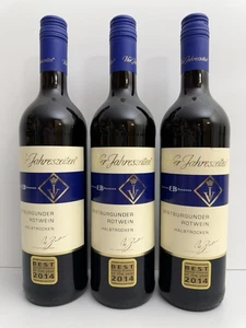 Vier Jahreszeiten Edition Brahner Spätburgunder 2014 Rotwein Halbtrocken 3x0,75L - Bild 1 von 4