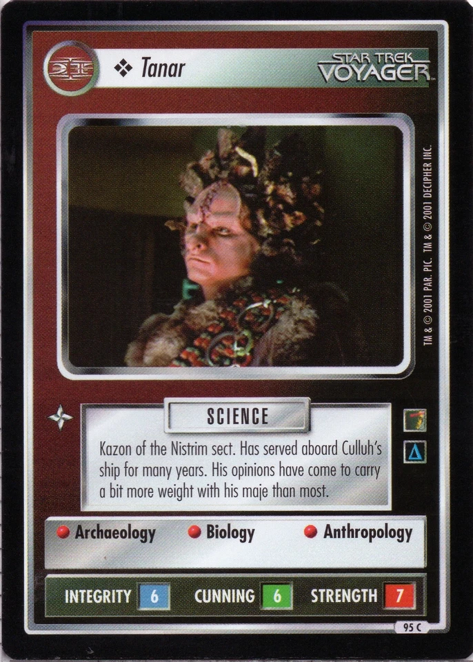 Star Trek CCG Tanar Near-Mint/NM Common – The Borg 2001 - Image 1 of 1