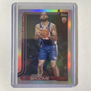Johni Broome 2025-26 Topps Rainbow Holo Foil #235 RC Philadelphia 76ers - Imagen 1 de 2