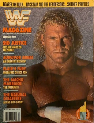 WWF Magazine December 1991 Sid Justice     B - Image 1 of 4