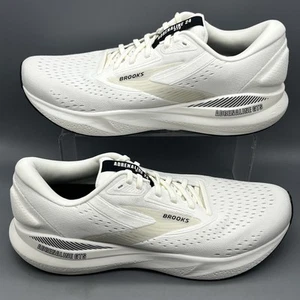 Brooks Adrenaline GTS 24 Herren 11,5 D weiß schwarz Running Walking Schuhe 1x getragen - Bild 1 von 16
