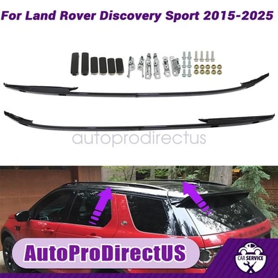 Barras transversales portaequipajes de techo riel lateral para Land Rover Discovery Sport 2015-2025 negro Foto 1 de 4
