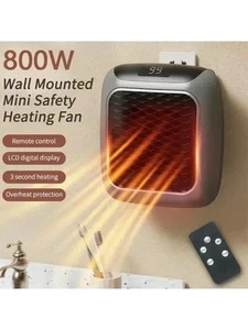 800W Portable Electric Heater EU Small Bathroom Fast Heating Fans Bedroom Heater - Picture 1 of 1