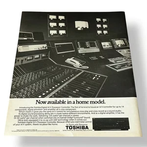 Toshiba 1988 ahora disponible en un modelo casero anuncio impreso original vintage - Imagen 1 de 3