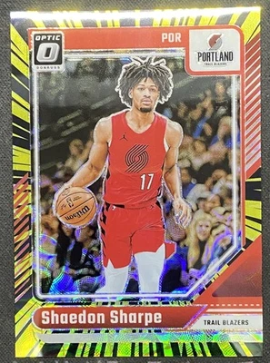 2024-25 Panini Donruss Optic Shaedon Sharpe /75 - Image 1 of 2
