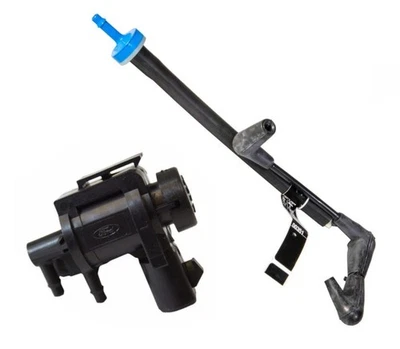Válvula de retención de tubo de línea de vacío de bloqueo automático de cubo Ford F-150 de 15 a 20 OEM + solenoide Foto 1 de 4