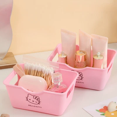 Linda caja de almacenamiento de escritorio organizadora de 3/6 piezas Hello Kitty contenedor de nueces para bocadillos Foto 1 de 4