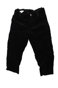 Gucci Girls Cotton Velvet Flat Front Adjustable Trousers Black Size 6 - Picture 1 of 6
