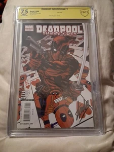 DEADPOOL SUICIDE KINGS #1 Cbcs 7.5 Signed Stan Lee Marvel Comics - Picture 1 of 3