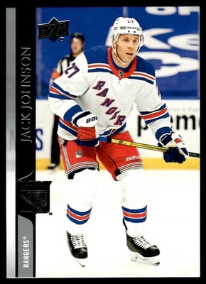 2020-21 UPPER DECK HOCKEY CARD JACK JOHNSON #594 NEW YORK RANGERS 7345 - Image 1 of 2