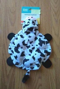 Zippy Paws Plüsch Kuh Quietschen Krabbeln Haustier Hundespielzeug quietscht 8 Zoll NEU - Bild 1 von 4