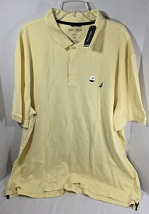 Nautica Classic Fit Men's Short Sleeve Polo Shirt 3 XL French Vanilla Spring NWT - Picture 1 of 9