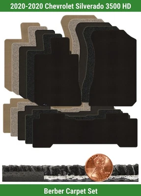 Juego de alfombrillas bereber personalizadas para Chevrolet Silverado 3500 HD '20 (3 piezas) #AWV Foto 1 de 4