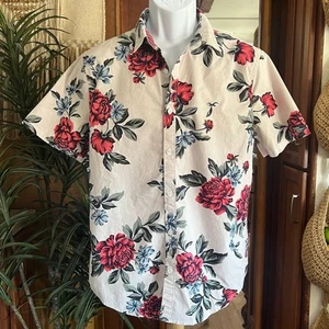 Vintage Hollister Shirt Men’s M | Epic Stretch Floral Button Down Rose Print Y2K - Picture 1 of 5