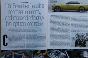 Original CC 2023 extracted mag article: ROLLS-ROYCE silent! Engineer Dave Monks - Imagen 1 de 2