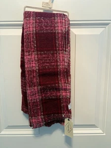 Sciarpa coperta di St. John's Bay, quadri rossi - Nuova - Foto 1 di 7