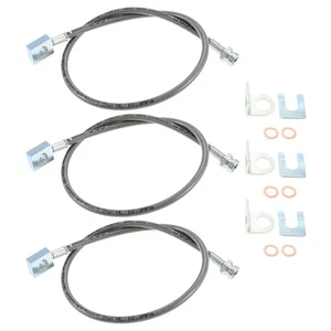 1Pc Car 89715 Stainless Brake Lines Kit Parts for 1997-2006 4WD Jeep Wrangler TJ - Foto 1 di 6