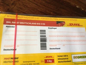 DHL Paketmarken 10 Stück bis 10 kg - Bild 1 von 1