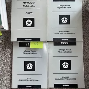 1999 Dodge Plymouth Neon Dealer Service Shop Repair Manual Set Original - Picture 1 of 6