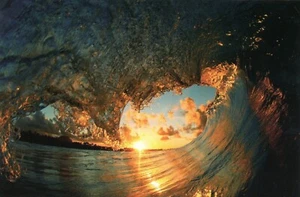 Goldminenwellen, Südküste, Kauai, Hawaii --POSTKARTE - Bild 1 von 2