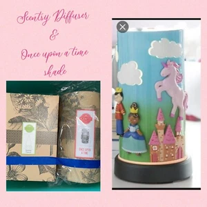 Scentsy TEAR DROP DIFFUSER Once Upon a Time Shade Retired 🦄 Princess Kids Room - Picture 1 of 11