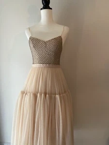 Needle And Thread Dress. Bnwt. Embellished Bodice And Pale Pink Tulle Skirt. - Picture 1 of 3