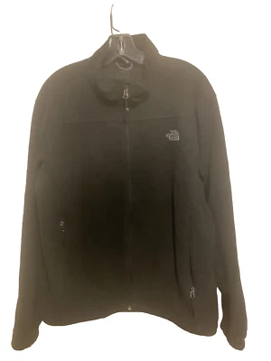 The North Face Men's size Large Soft Shell Windwall Jacket Black Pre-owned - Image 1 of 4