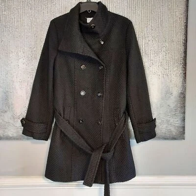 Abrigo texturizado doble botonadura de Calvin Klein Foto 1 de 4