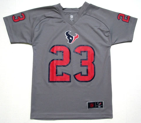 Arian Foster Houston Texans #23 Football Jersey Boy's Size M Gray/Red Reebok Cover